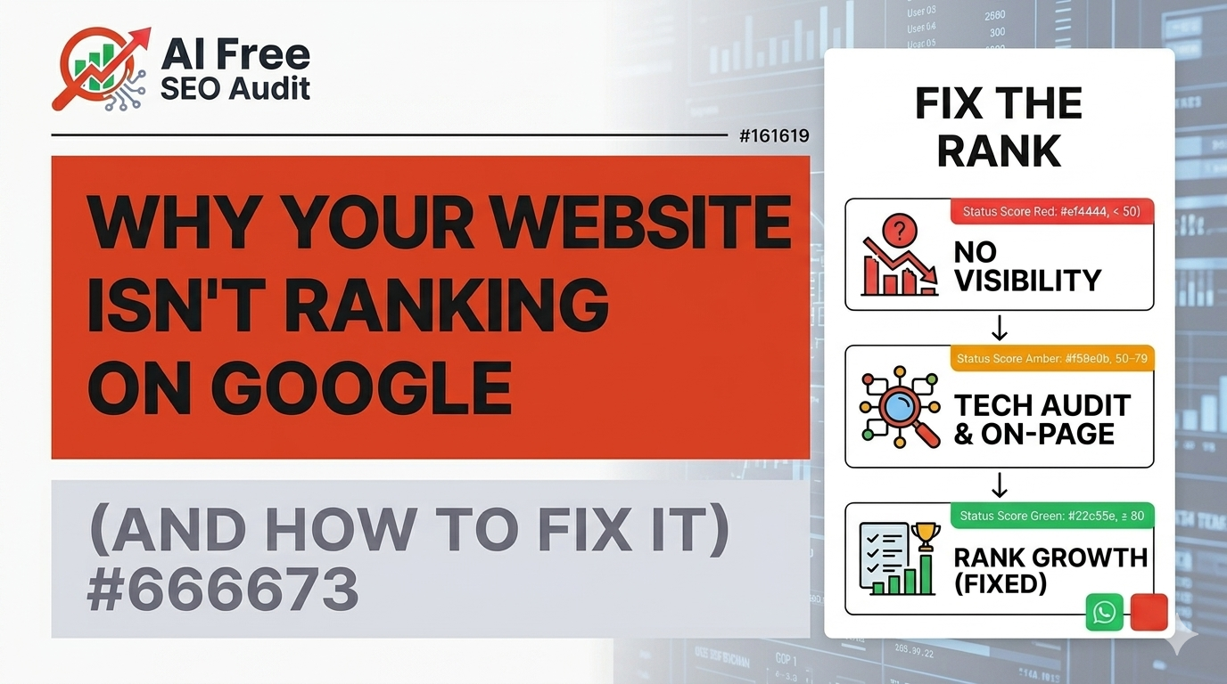 Why Your Website Isn’t Ranking on Google (And How to Fix It)